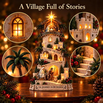 ✨ Last Day – 60% OFF!🌟 Bethlehem Lights Christmas Village™ Illuminated Ornaments✝️