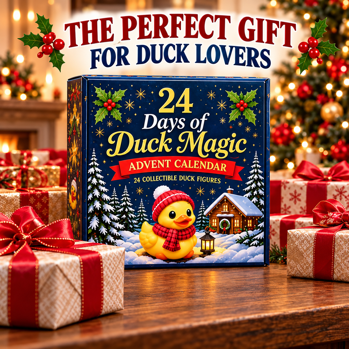 ⏳ Last Day 50% OFF-🦆24-Day 3D Duck Magic Christmas Advent Calendar