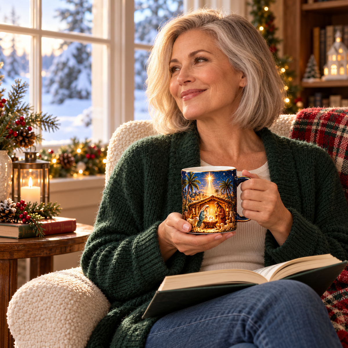 🔥 Last Day 50% OFF-✝️✨Nativity Scene Heat-Sensitive Mug | Christian Christmas Gift🎁