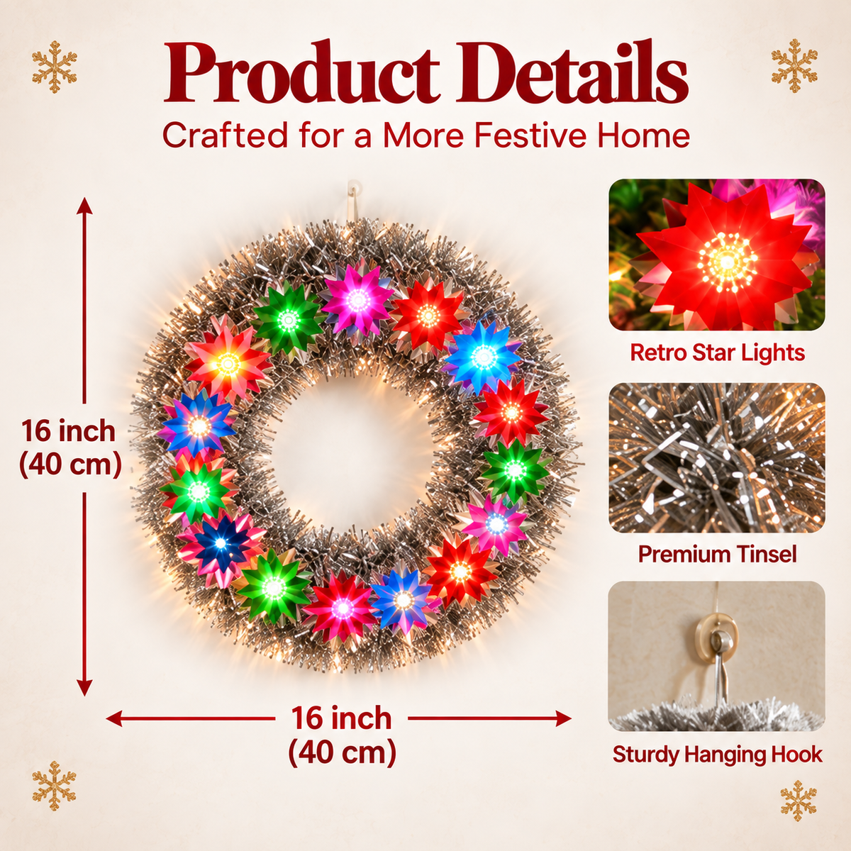 💥Hot Sale49% Off -✨ MerryGlow™ Vintage Christmas Wreath