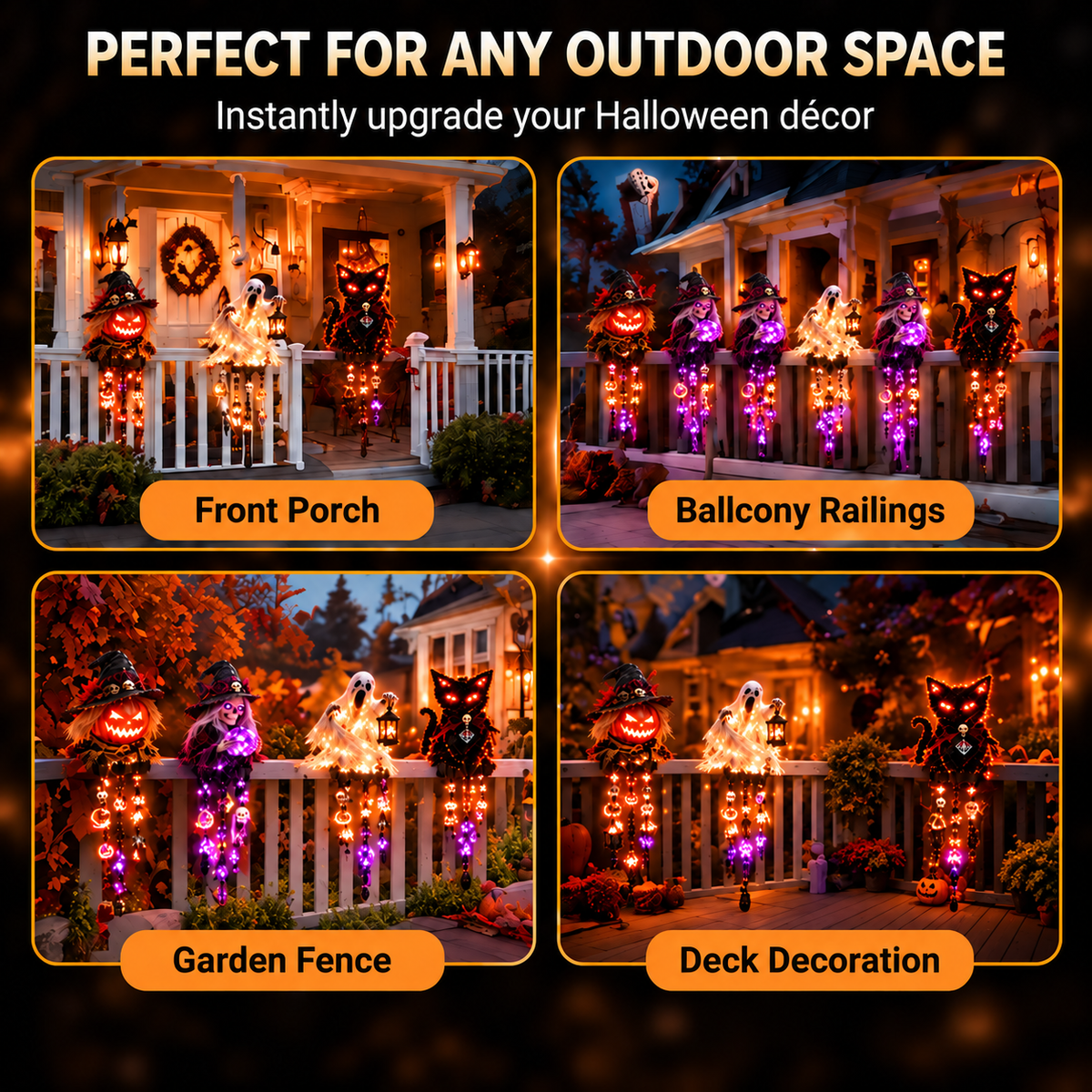 ⏰ LAST DAY 49% OFF - 🎃Light-up Cascading Halloween Character Railing Lights