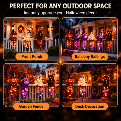 ⏰ LAST DAY 49% OFF - 🎃Light-up Cascading Halloween Character Railing Lights