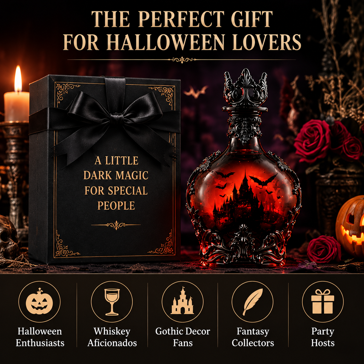 💥LAST DAY 50% OFF-🥃Halloween Potion-Style Whiskey Bottle