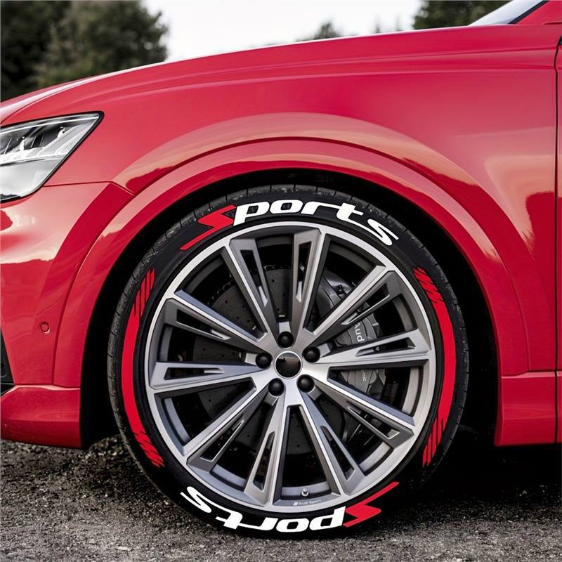🔥 4PCS 3D Tire Lettering Stickers | Waterproof Universal Wheel Sidewall Decals