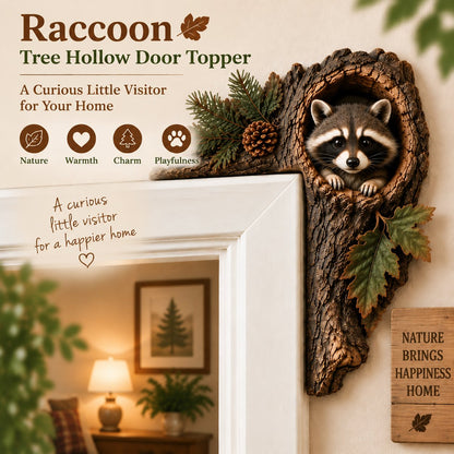 🔥LAST DAY 50% OFF -🐿️ 3D Chipmunk Tree Hollow Door Topper