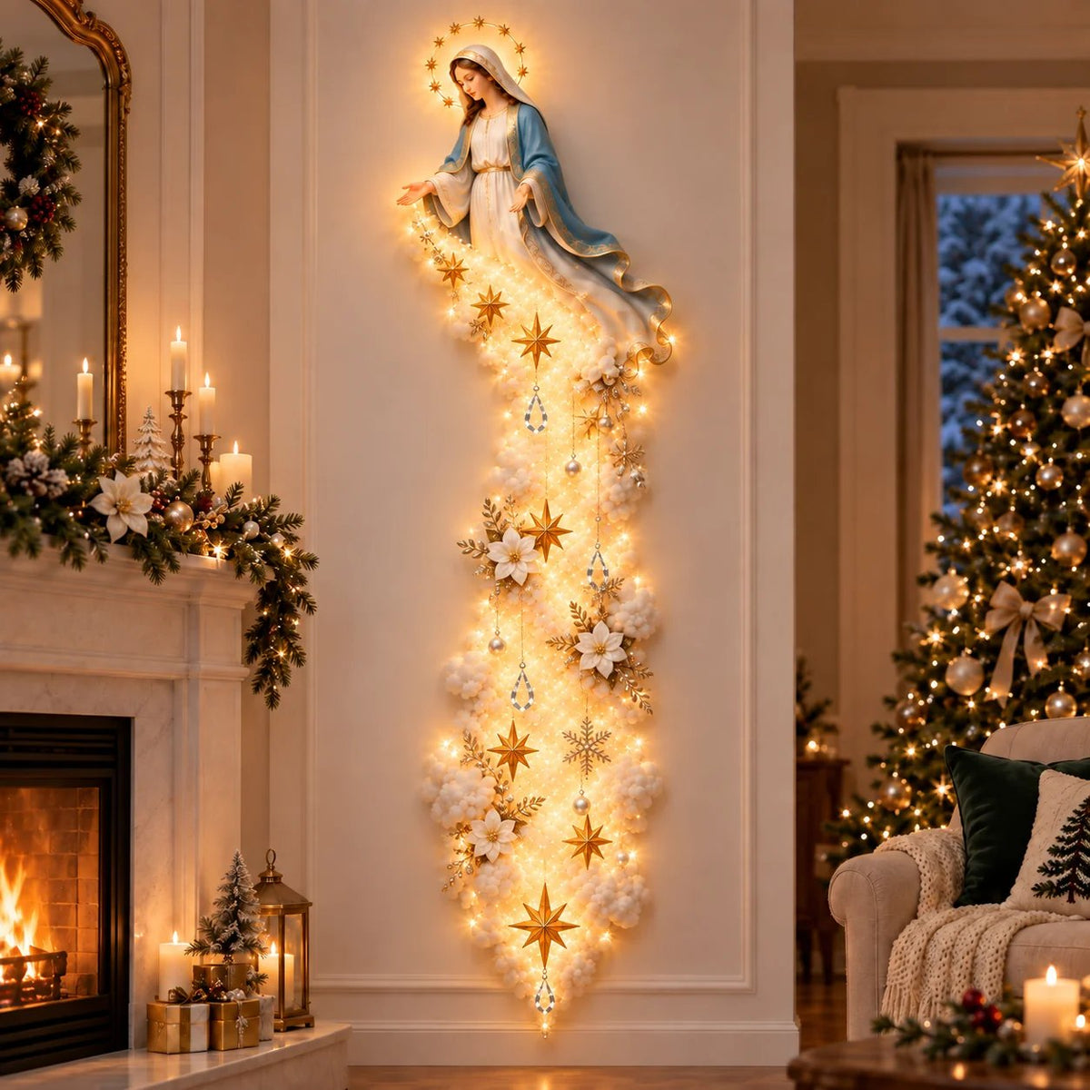 ✨Last Day 49% OFF-✨ Christmas Blessing Cloud Trail Wall Light Collection
