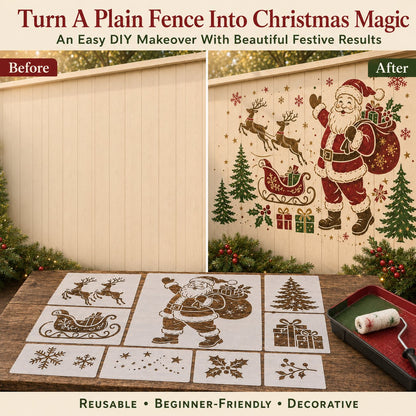 💥 LAST DAY 49% OFF – 🌿 Garden Wall StencilTM Collection | 9 Reusable Mural Designs for Walls, Fences, Porches & Creative Outdoor Makeovers 🎨✨