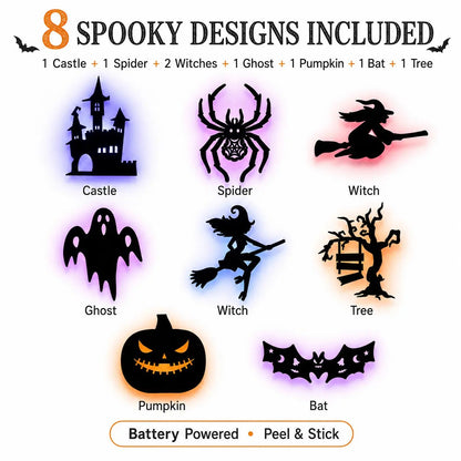 🎃 Halloween Flash Sale 50% OFF – LED Silhouette Wall Light Stickers