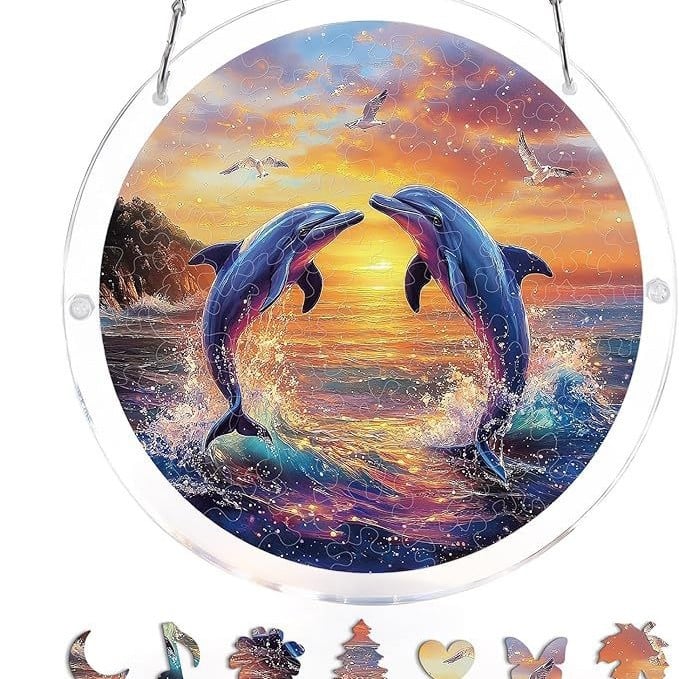 🔥LAST DAY SPECIAL PRICE☀️🛍️Acrylic Jigsaw Puzzle Suncatcher