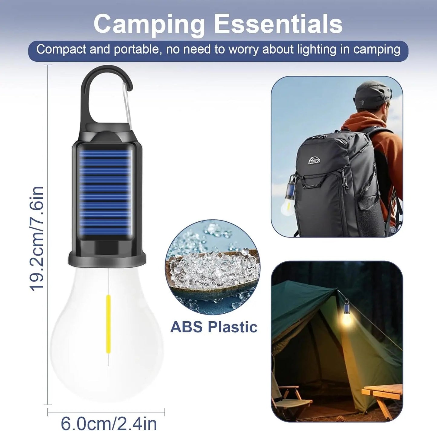 Rechargeable Solar LED Light Bulbs