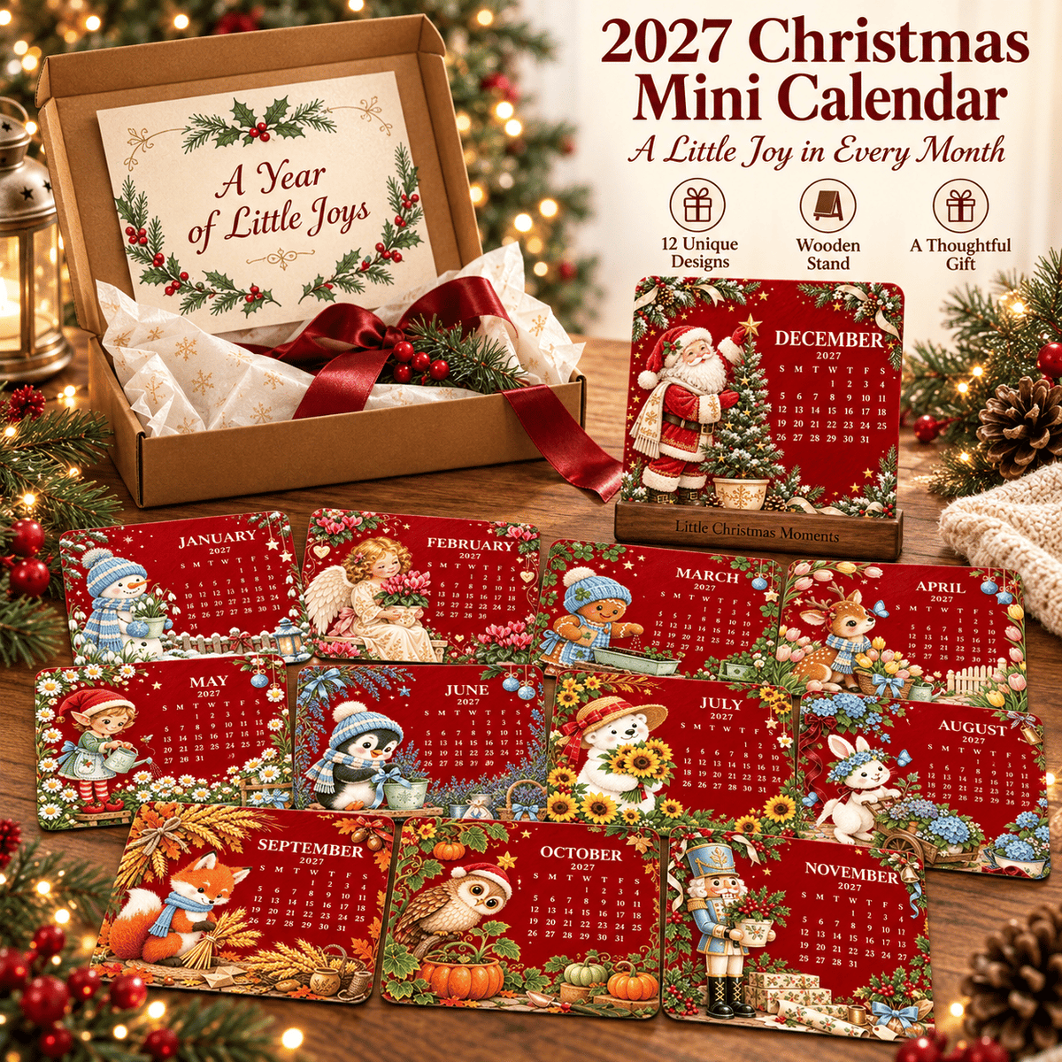 🎄🗓️ Christmas Limited-Edition-49% OFF — 🪴✨ 2027 Eco-Friendly Plantable "Eternal" Seed Calendar