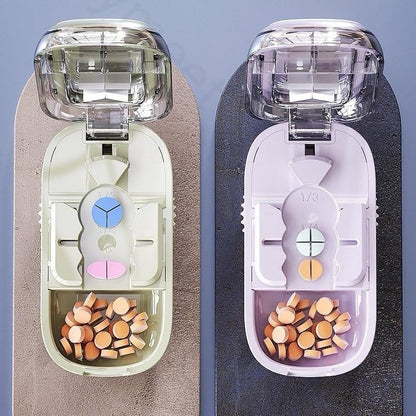 24-Hour Flash Deal⏰Upgrade-Designed Compact 3-in-1 Pill Splitter Organizer