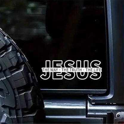 🔥Last Day 49% OFF✝️Jesus The Way The Truth The Life Christian Vinyl Bumper Sticker