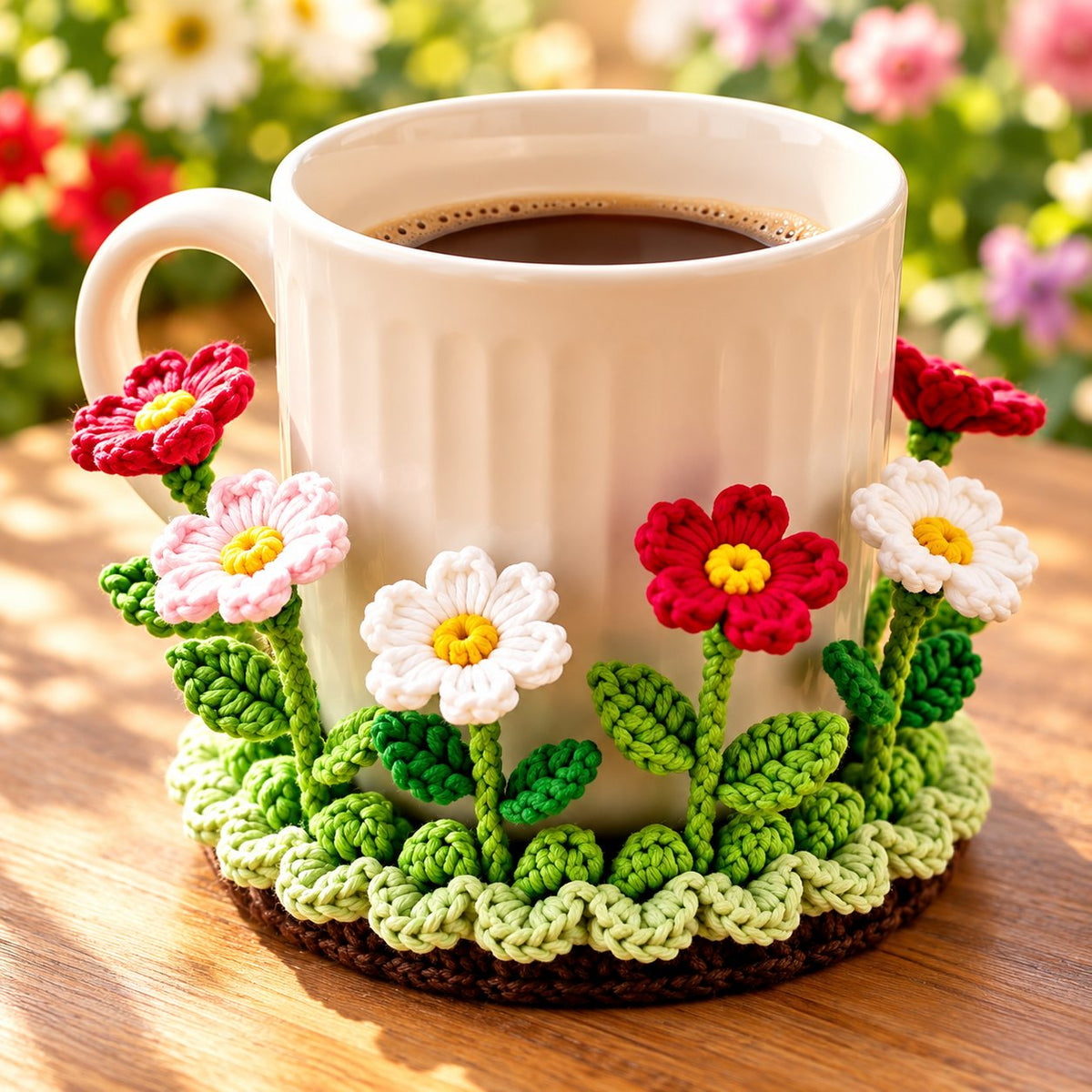 ✨ Last Day – 60% OFF!🌟Handmade Crochet Floral Coaster | Everlasting Table Art 🌸