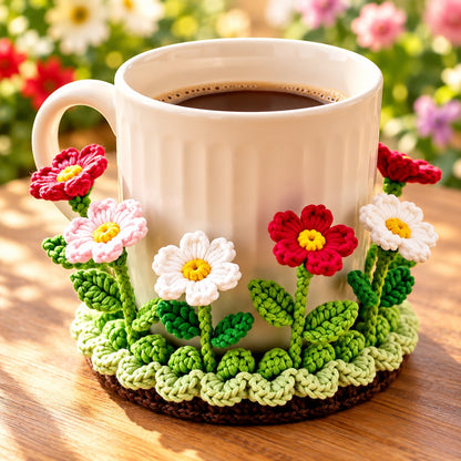 ✨ Last Day – 60% OFF!🌟Handmade Crochet Floral Coaster | Everlasting Table Art 🌸