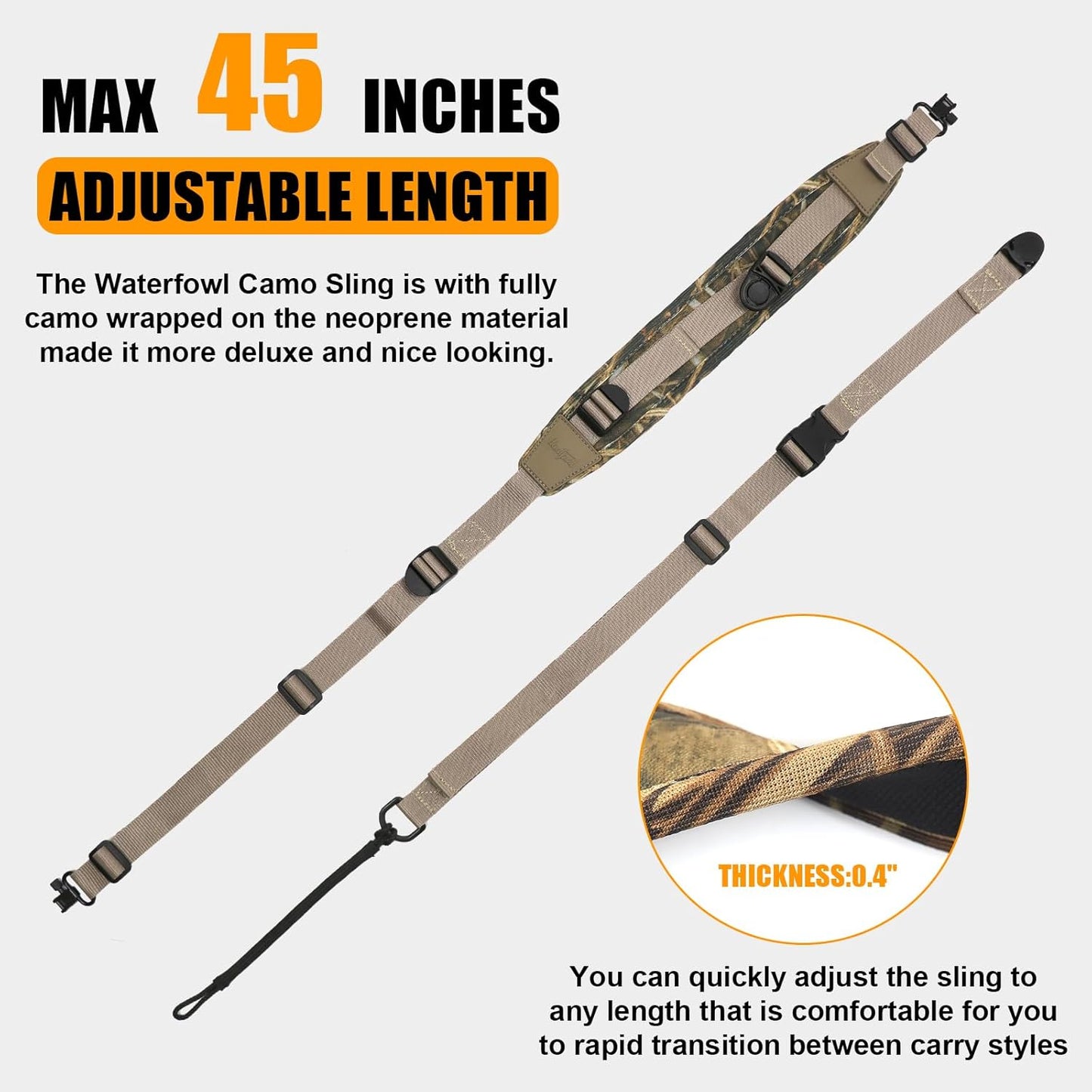 🔥Last Day 49% OFF🎯 Tactical Crossbody Gun Sling for Rifles Shotguns & Crossbows