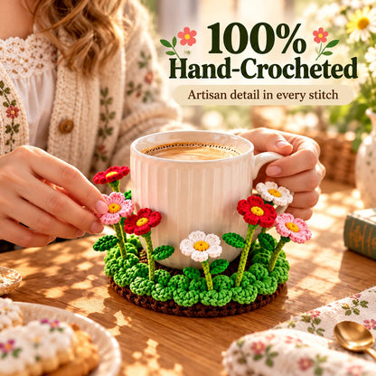 ✨ Last Day – 60% OFF!🌟Handmade Crochet Floral Coaster | Everlasting Table Art 🌸