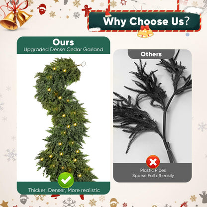 🏆Limited Stock 49% OFF 💥 Lighted Christmas Cedar Indoor Decoration