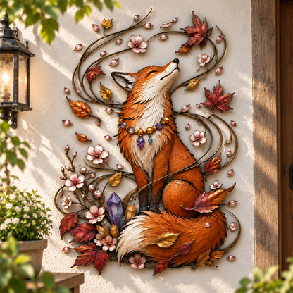 🔥LAST DAY 50% OFF -✝️🍂 Autumn Cross & Pumpkin Harvest Metal Wall Decor