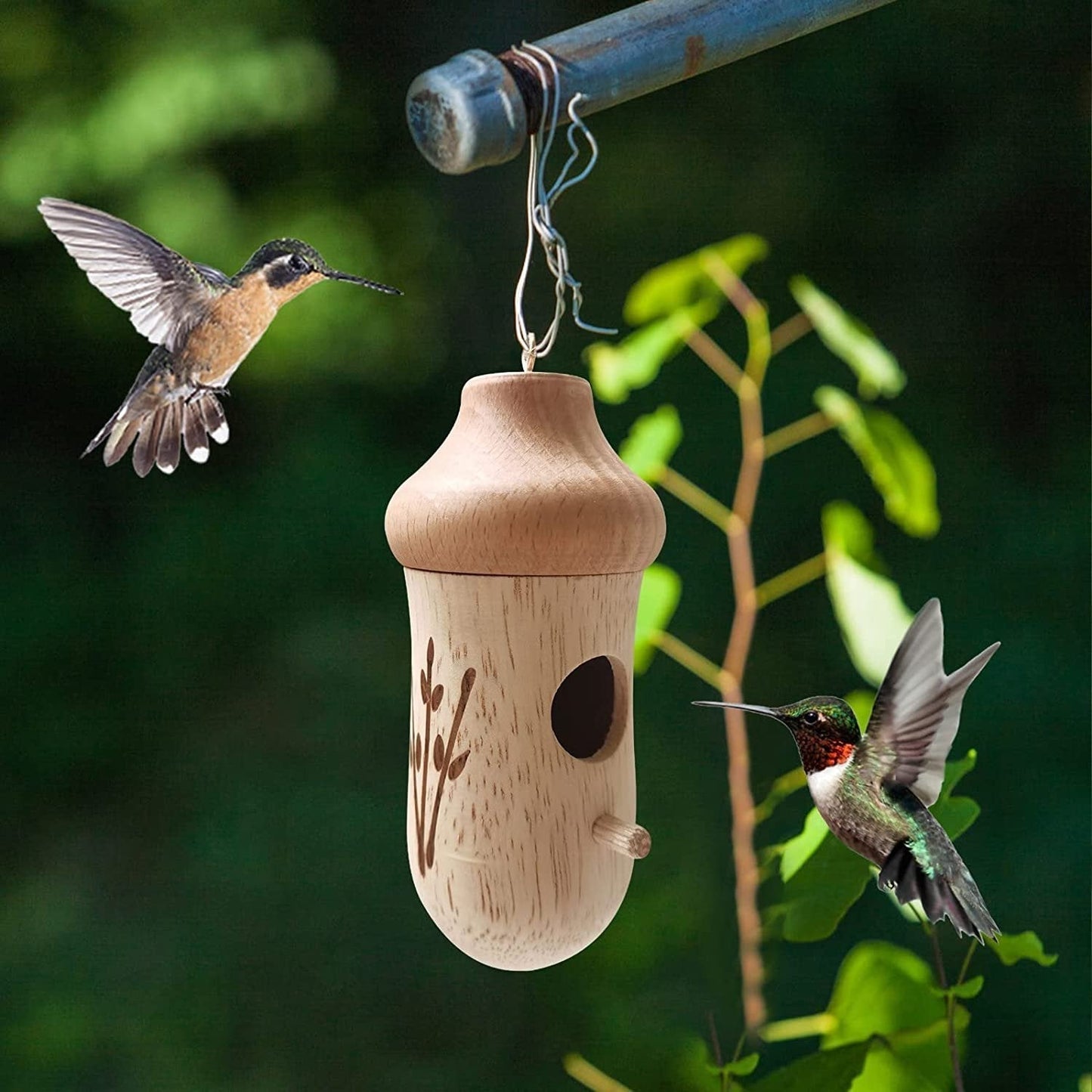 🔥🕊️Wooden Hummingbird House-Gift for Nature Lovers