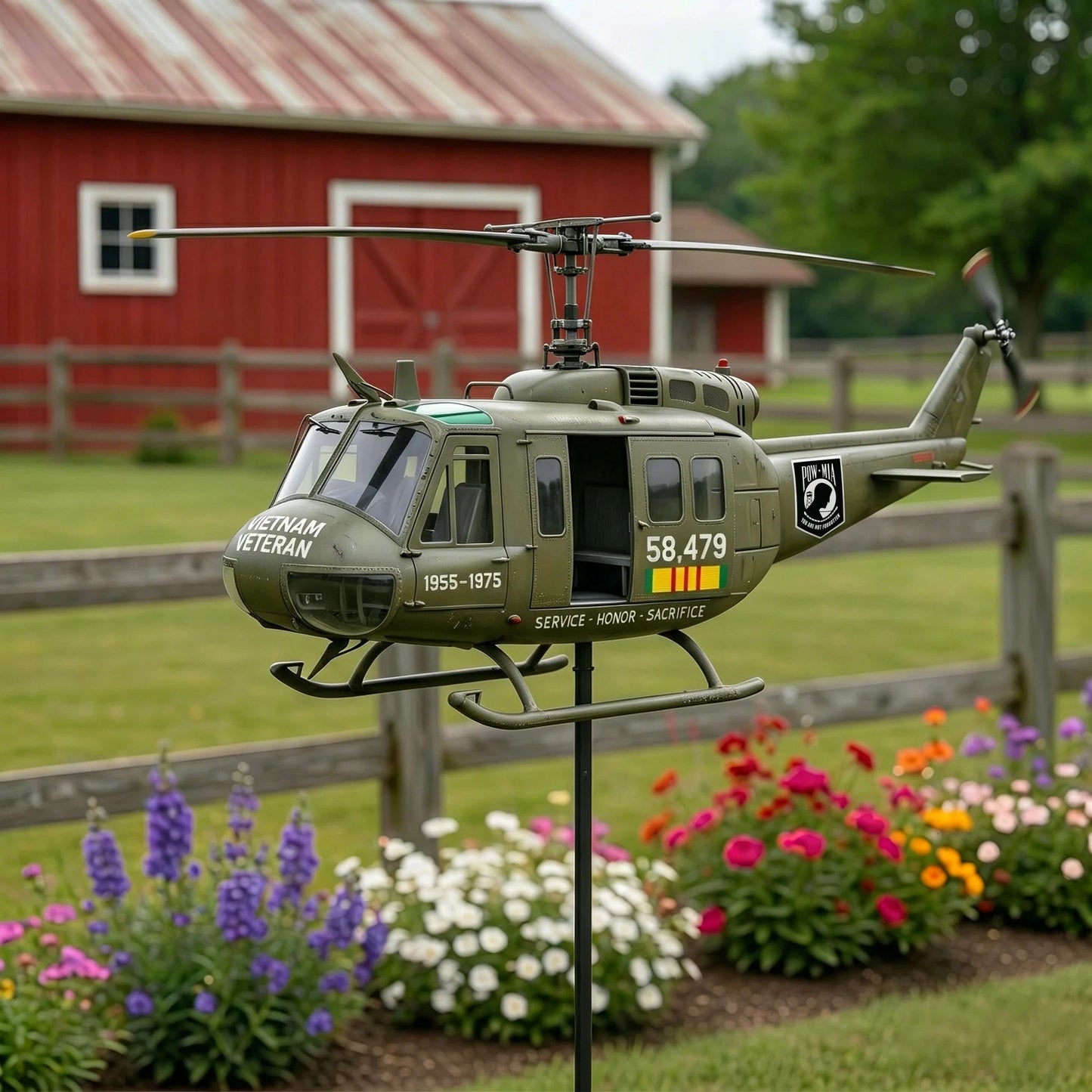 🎁Last Day Promo: 49% OFF 🎖️UH-1 Huey Veteran Tribute Collector Wind Spinner-✈️Buy 2 Free Shipping Today!