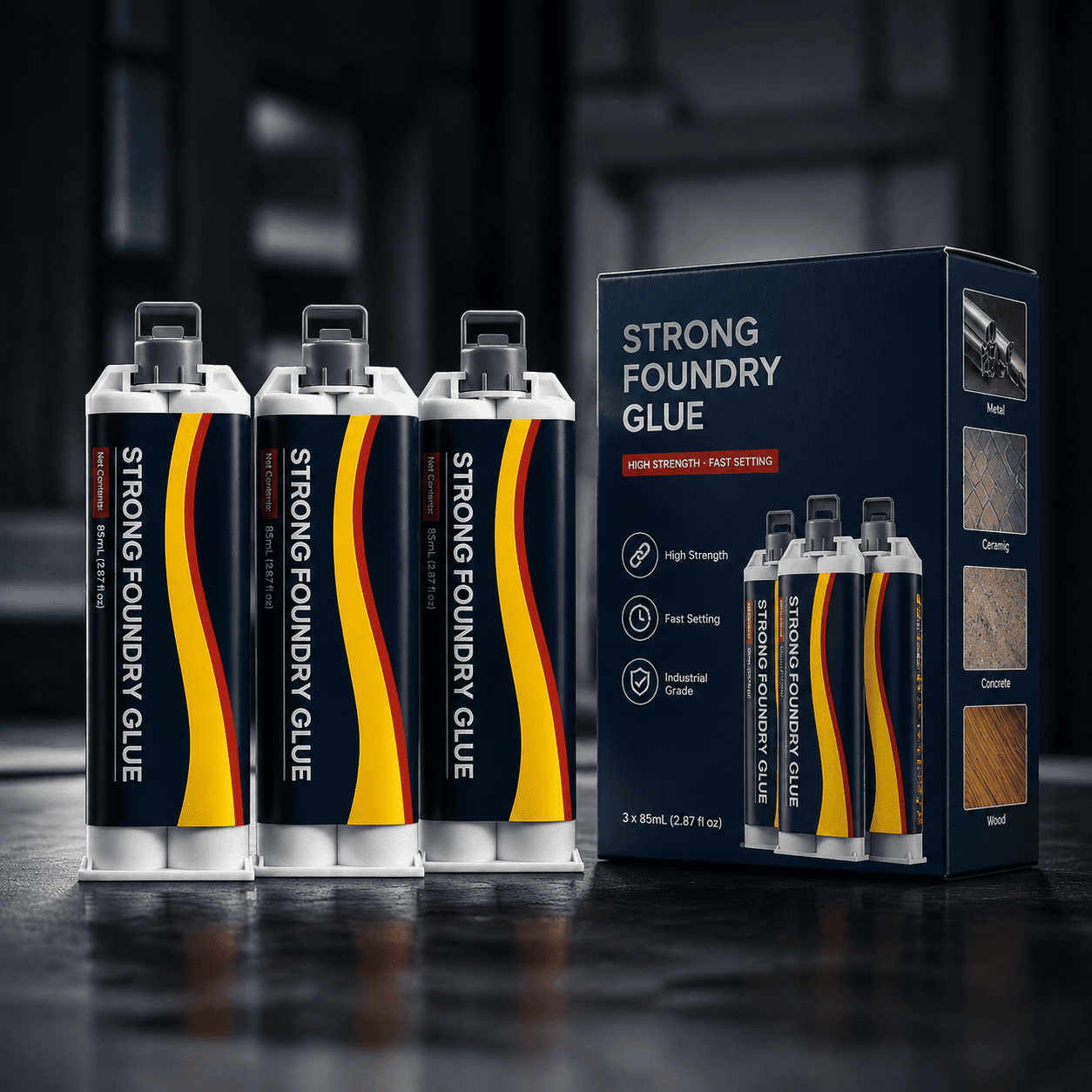 🔥 Industrial Waterproof High Temp Metal Repair Foundry Glue ⚙️