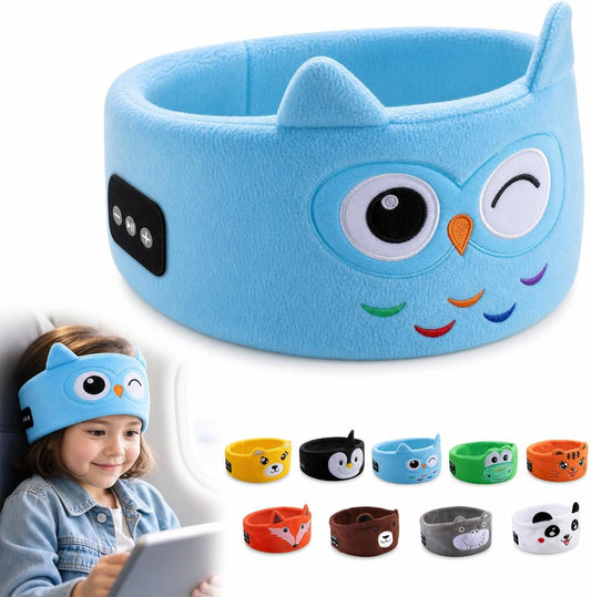 Kids Wireless Headphones, Over Ear Headphones for Children & Toddlers, with Thin Speakers & Super Soft Fleece Headband