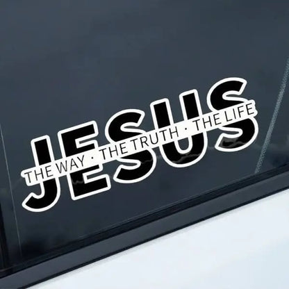 🔥Last Day 49% OFF✝️Jesus The Way The Truth The Life Christian Vinyl Bumper Sticker
