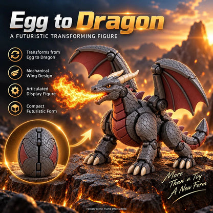 🔥Last Day 49% OFF🔥🐉Transformable Guardian Dragon Egg — A highly detailed, transformable dragon-shaped collectible figure