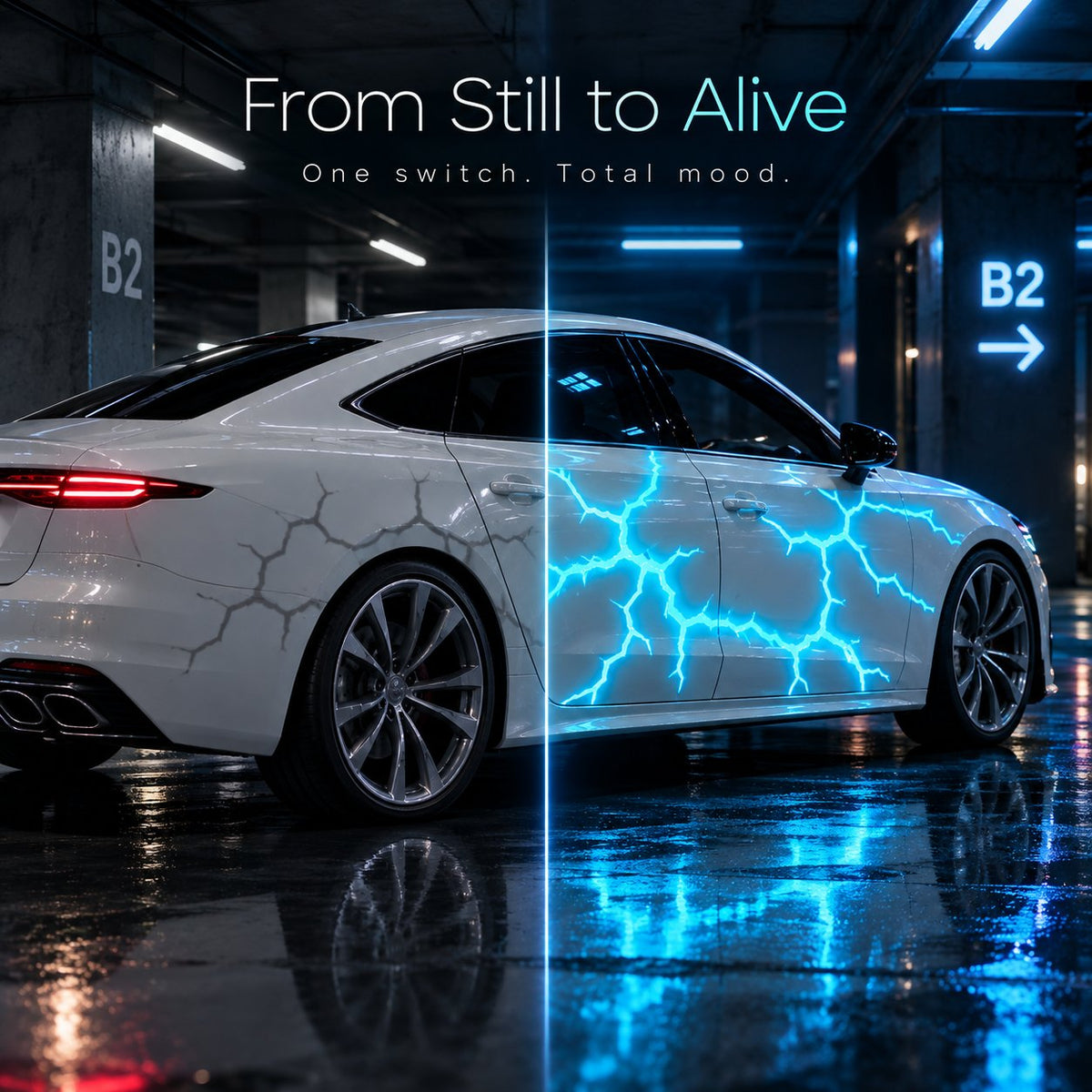 ⚡ Liquid Laser Color Shift Car Wrap | High Gloss Holographic Vinyl