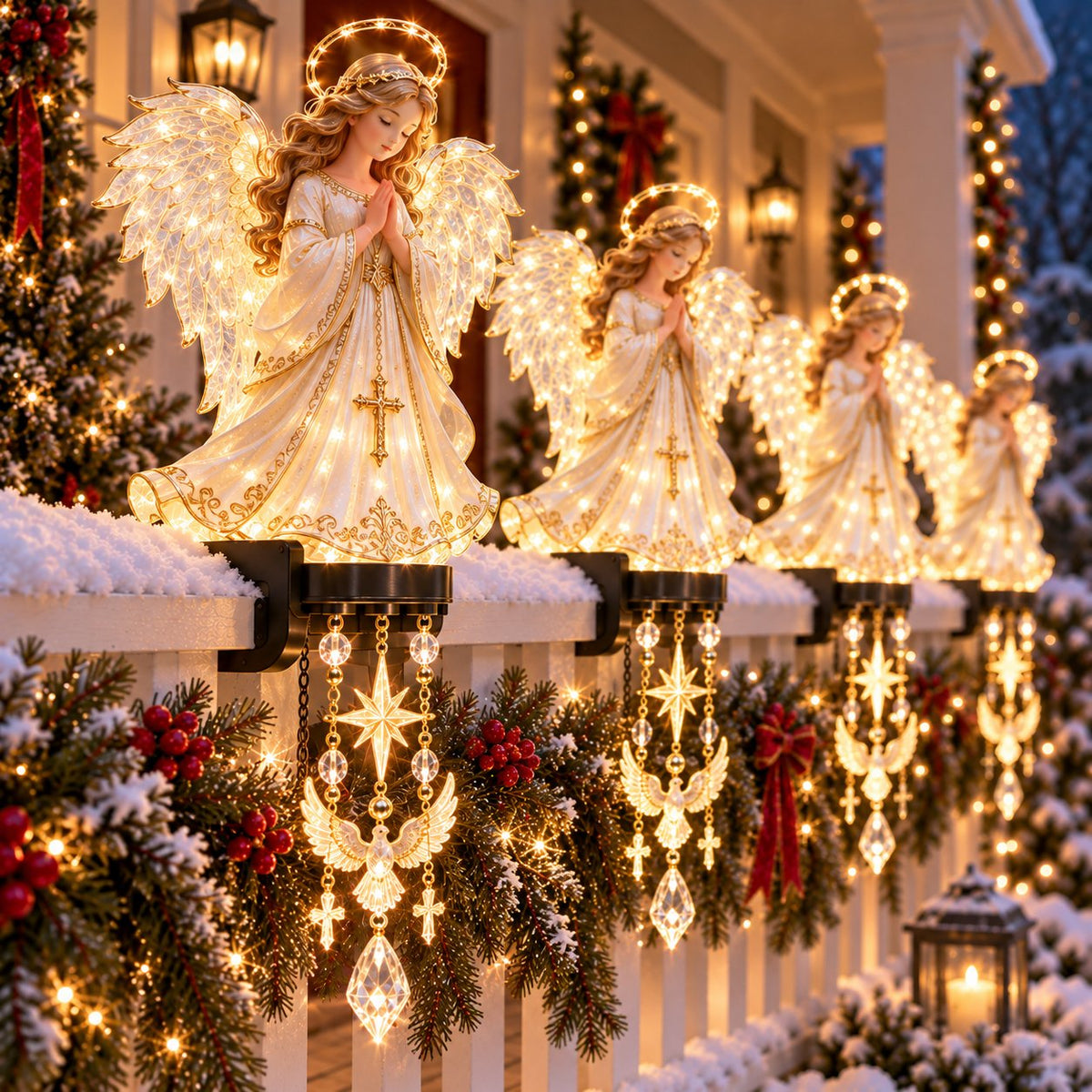 ⏳ Last Day 49% OFF –✨ Christmas Sacred Jesus/Virgin Mary Balustrade Light