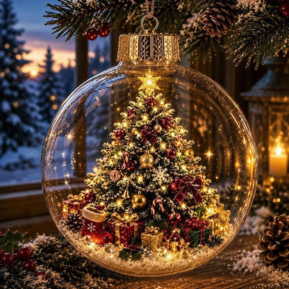 🎄Light Up Christmas Diorama Ornamen – A Magical Mini Winter Wonderland for Your Holiday Home