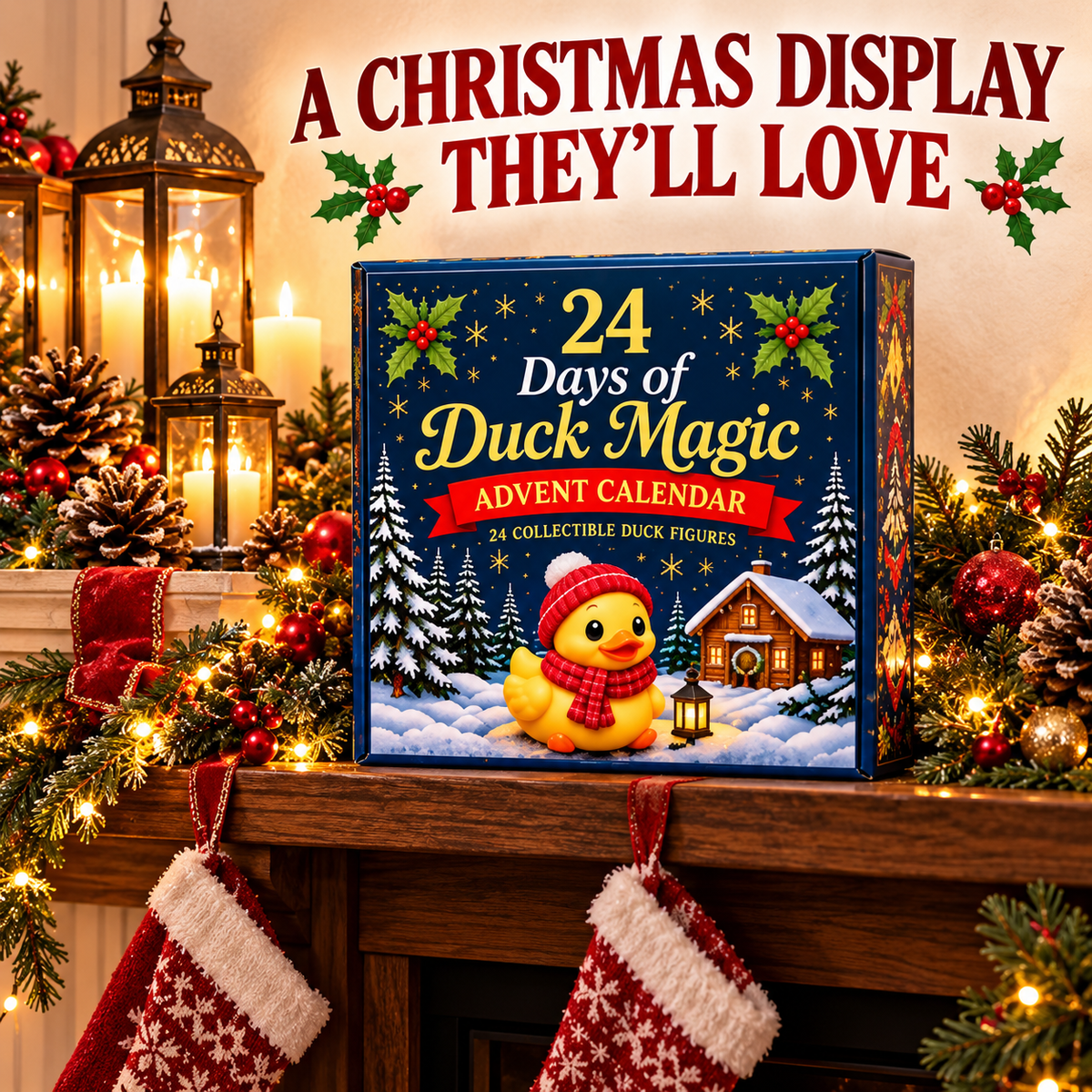 ⏳ Last Day 50% OFF-🦆24-Day 3D Duck Magic Christmas Advent Calendar
