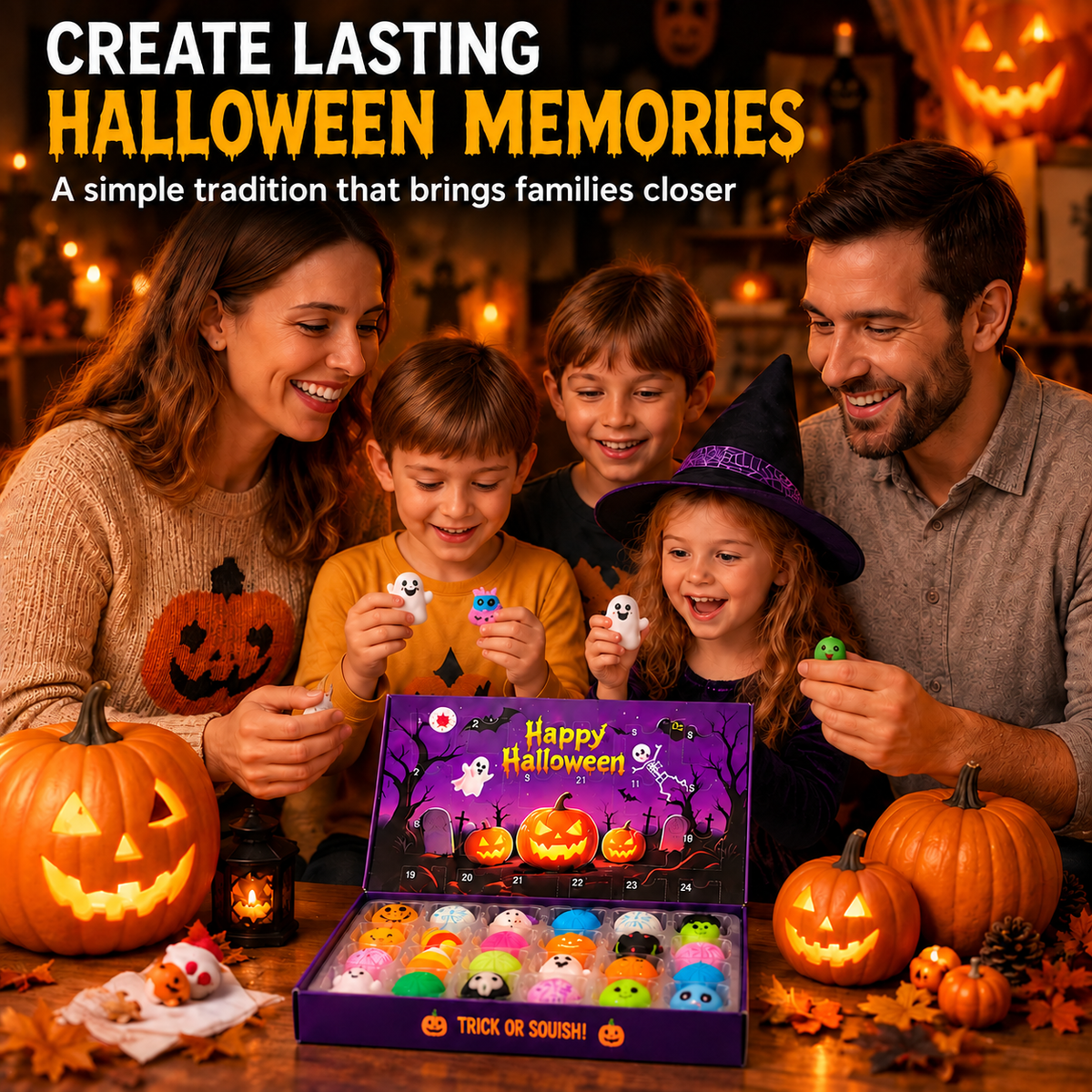 ⏰ LAST DAY 49% OFF - 🎃24-Day Halloween Countdown Stress-Relief Toy Set