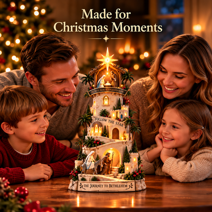 ✨ Last Day – 60% OFF!🌟 Bethlehem Lights Christmas Village™ Illuminated Ornaments✝️