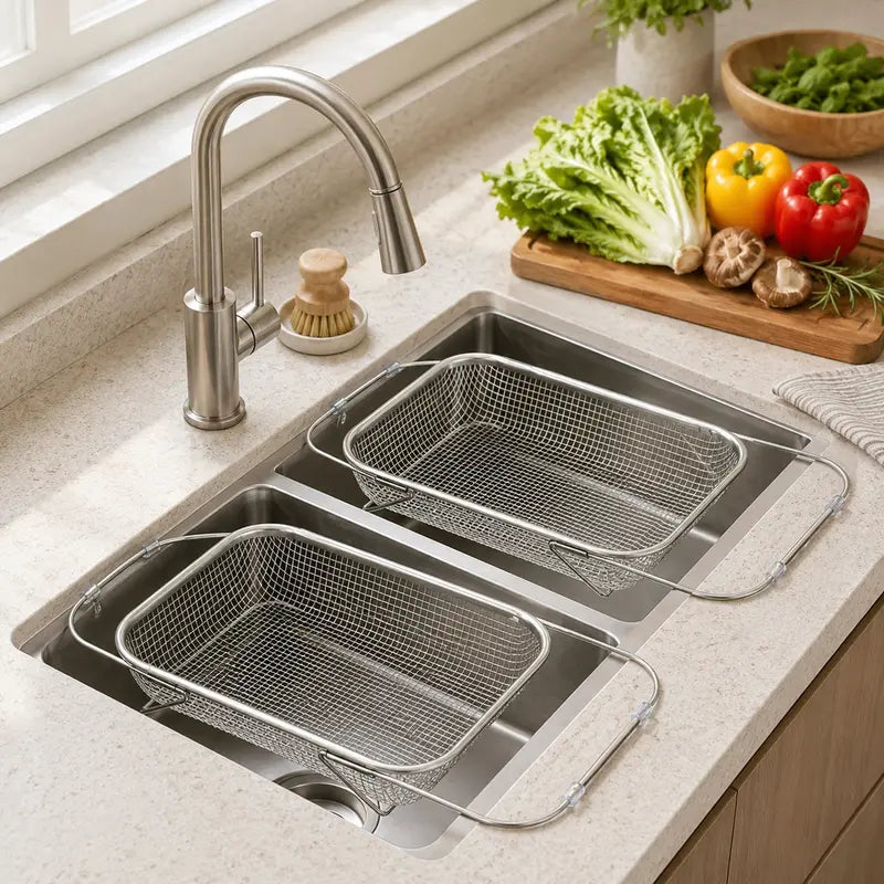 🔥50% OFF TODAY💦Adjustable Over-the-Sink Strainer Basket