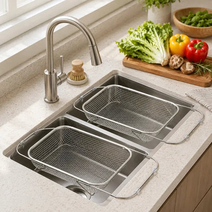 🔥50% OFF TODAY💦Adjustable Over-the-Sink Strainer Basket