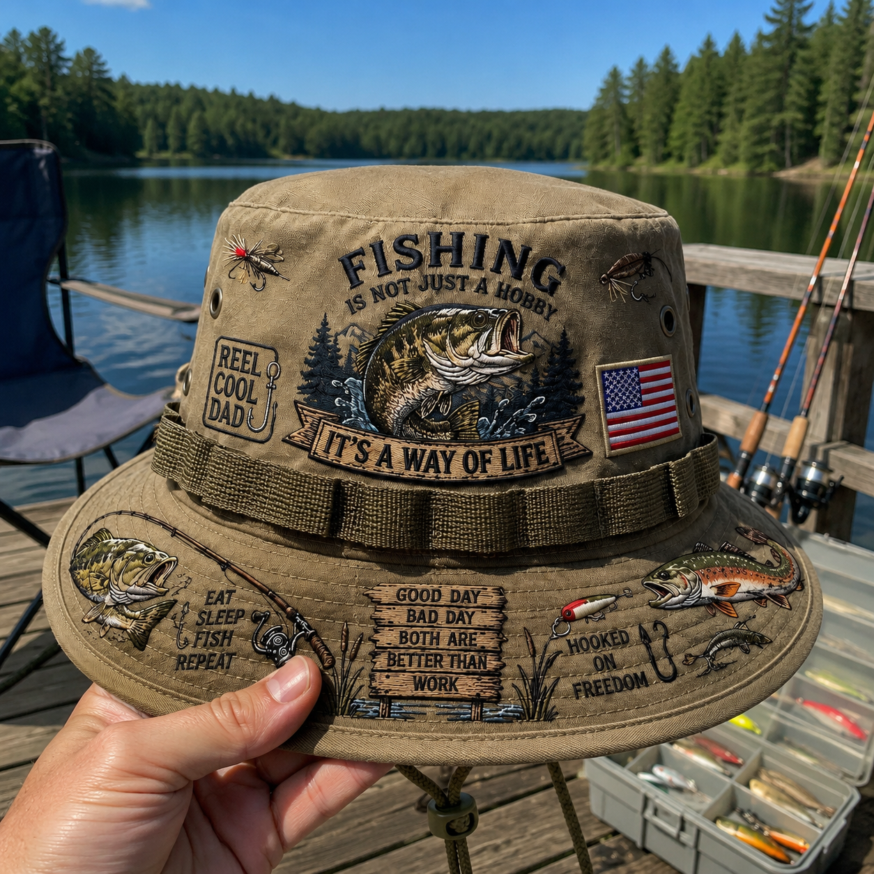 Last Day Promo: 49% OFF🎣Fishing Is a Way of Life Boonie Hat