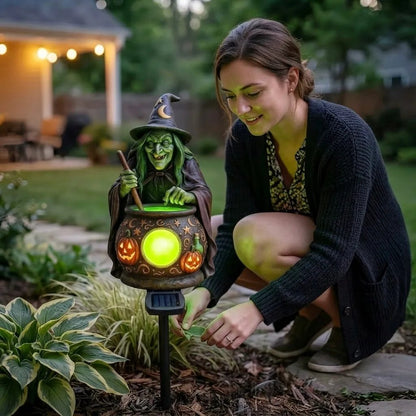 🧙🧪Solar Witch's Cauldron LED Garden Stake Light