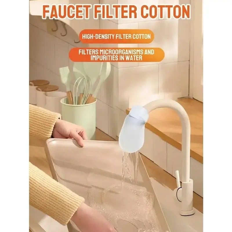 💧 Universal Faucet Filter Bag – Removes Rust & Everyday Water Impurities