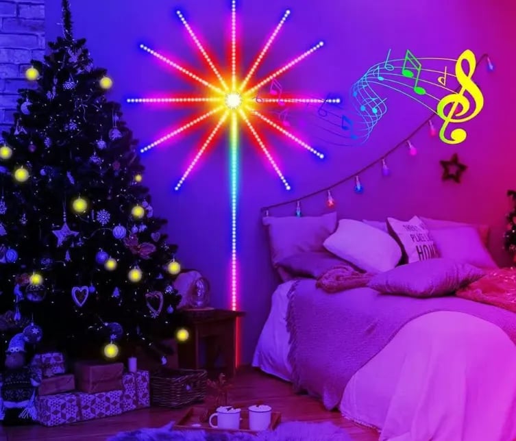 🔥 HOT SALE 🔥🎁💡 Bluetooth Smart Fireworks Led Light