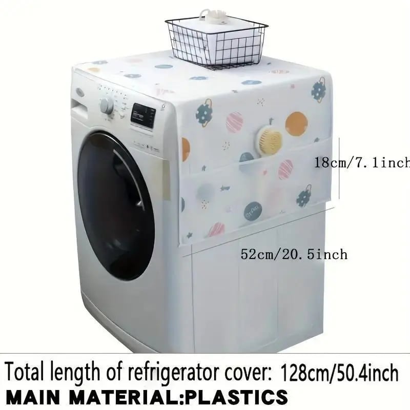 🌼 Daisy Fridge Dust Cover – Waterproof Top Protector with Handy Storage Pockets, Stylish & Functional Kitchen Essential(Buy 2 Free Shipping)