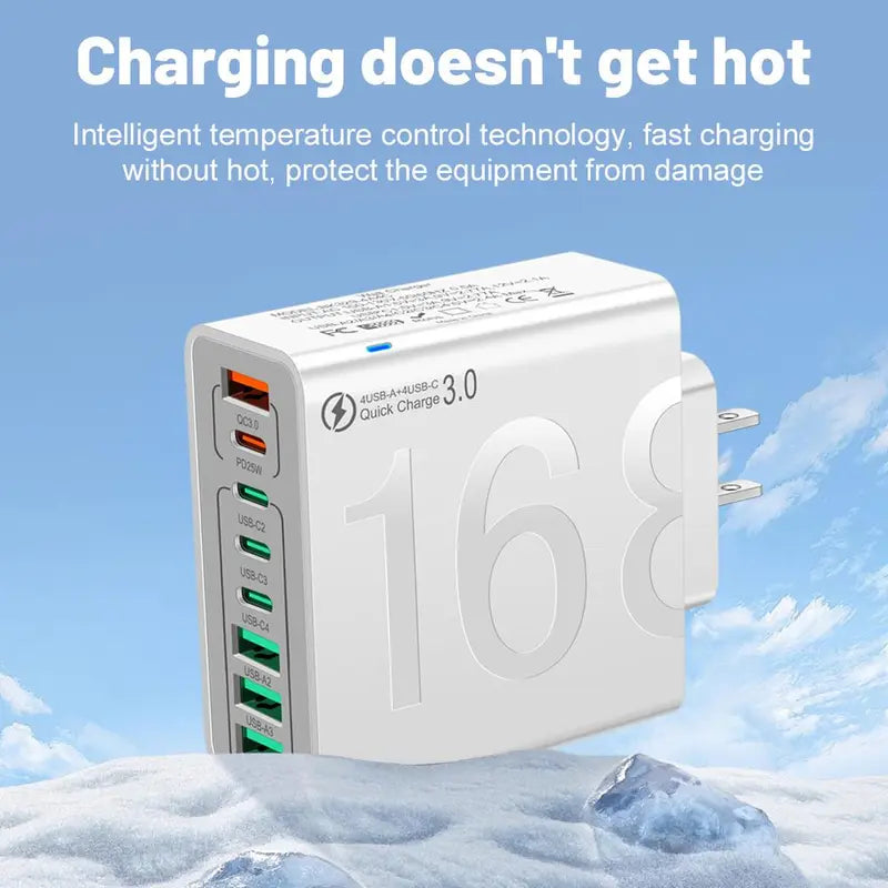 🔥USB Hub PortableSmart 8port Charger for Multiple