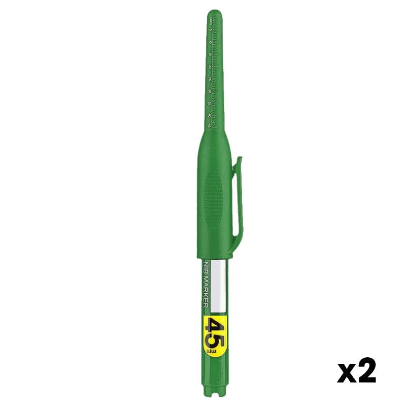 🖊 Pack of 4 Deep Hole Marker Pens with 45mm Extra Long Nib