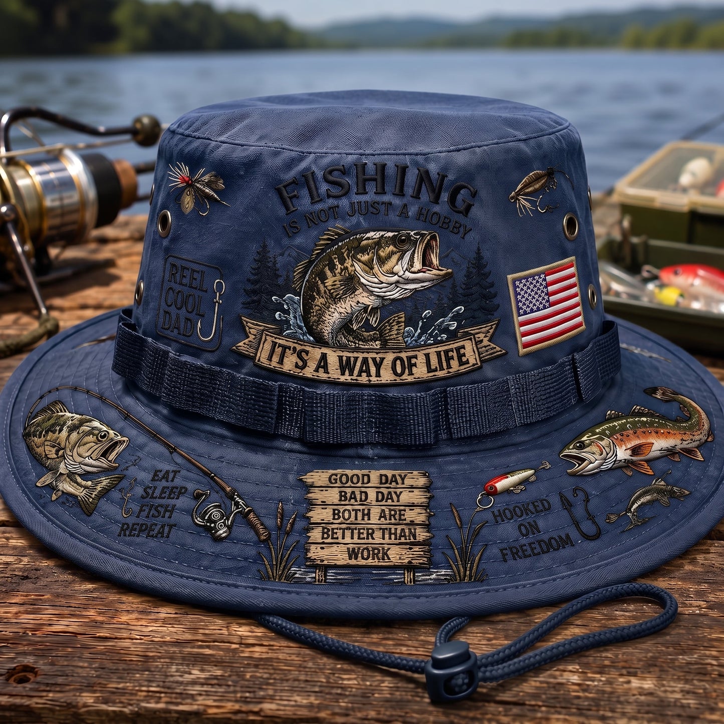 Last Day Promo: 49% OFF🎣Fishing Is a Way of Life Boonie Hat