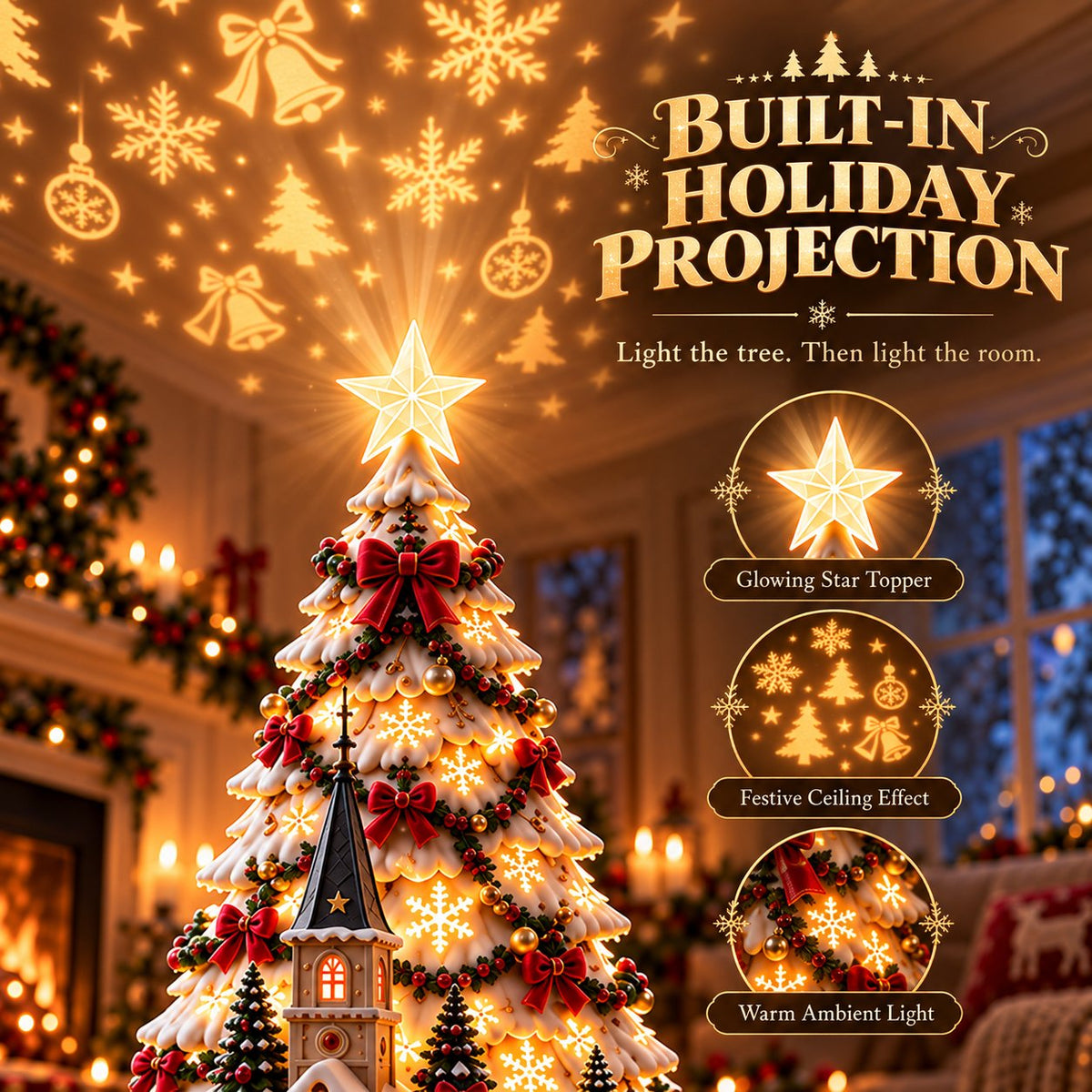 🏆 49% OFF Today --🎄MerryRealm™ Christmas Village Decorative Lights
