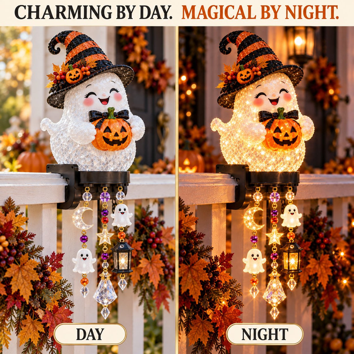 ⏰ LAST DAY 49% OFF -🎃 Halloween Porch Magic Cascade Railing Lights
