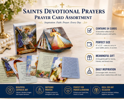 ✝️ Genuine Leather Prayer Card Holder – Pocket Holy Card Organizer with Snap Closure 🙏✨