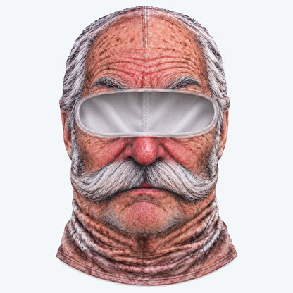 🤣 Funny Realistic Face Balaclava | Hilarious Ski & Snowboard Resort Party Mask, Winter Slopes Group Gear