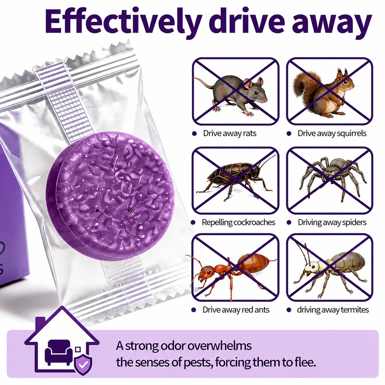 ✅ 10,000+ Happy Customers 🐭 All-Natural Peppermint & Cinnamon Pest & Rodent Repellent Pucks 🕷️🐍